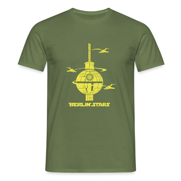 Berlin Stars - gelb - Männer Premium T-Shirt - Militärgrün