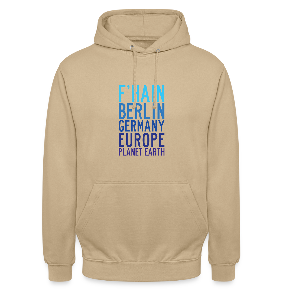 F'hain - Planet Earth - Unisex Hoodie - Beige
