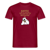 Kaffee motiviert - Männer Premium T-Shirt - Ziegelrot