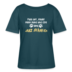 Janz Jefährlich - Relaxed Rundhals Frauen Bio-T-Shirt