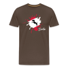 Berlin Klecks Hund - Männer Premium T-Shirt - Edelbraun