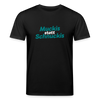 Muckis statt Schnuckis - Unisex Bio T-Shirt - Schwarz