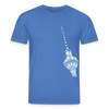 Fernsehturm Geometrie - Unisex Bio T-Shirt - Achtsames Blau
