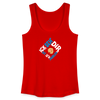 Ick seh' dir. Dit is'n Problem. - Frauen Bio Tank Top - Rot