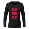 Ick bin Ick! - Frauen Sport Langarmshirt - Schwarz