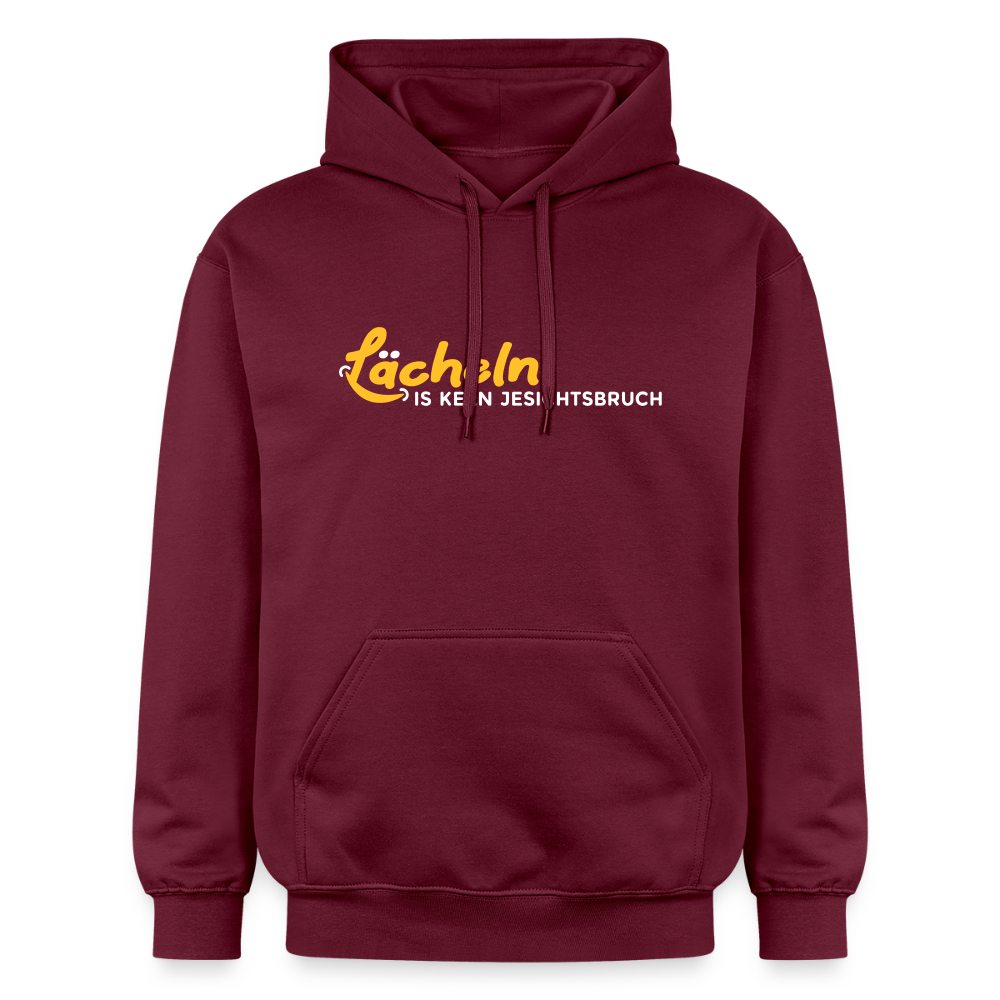 Lächeln is keen Jesichtsbruch - Hoodie - Maroon