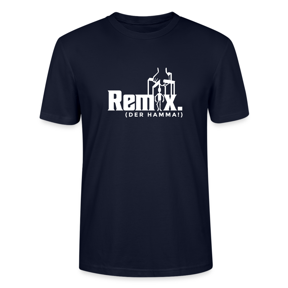 Remix. - Männer Bio T-Shirt - Navy