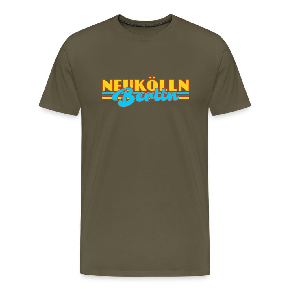 Neukölln Berlin Retro - Männer Premium T-Shirt - Khaki