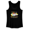 Kreta oder Kreuzberg - Frauen Bio Tank Top - Schwarz