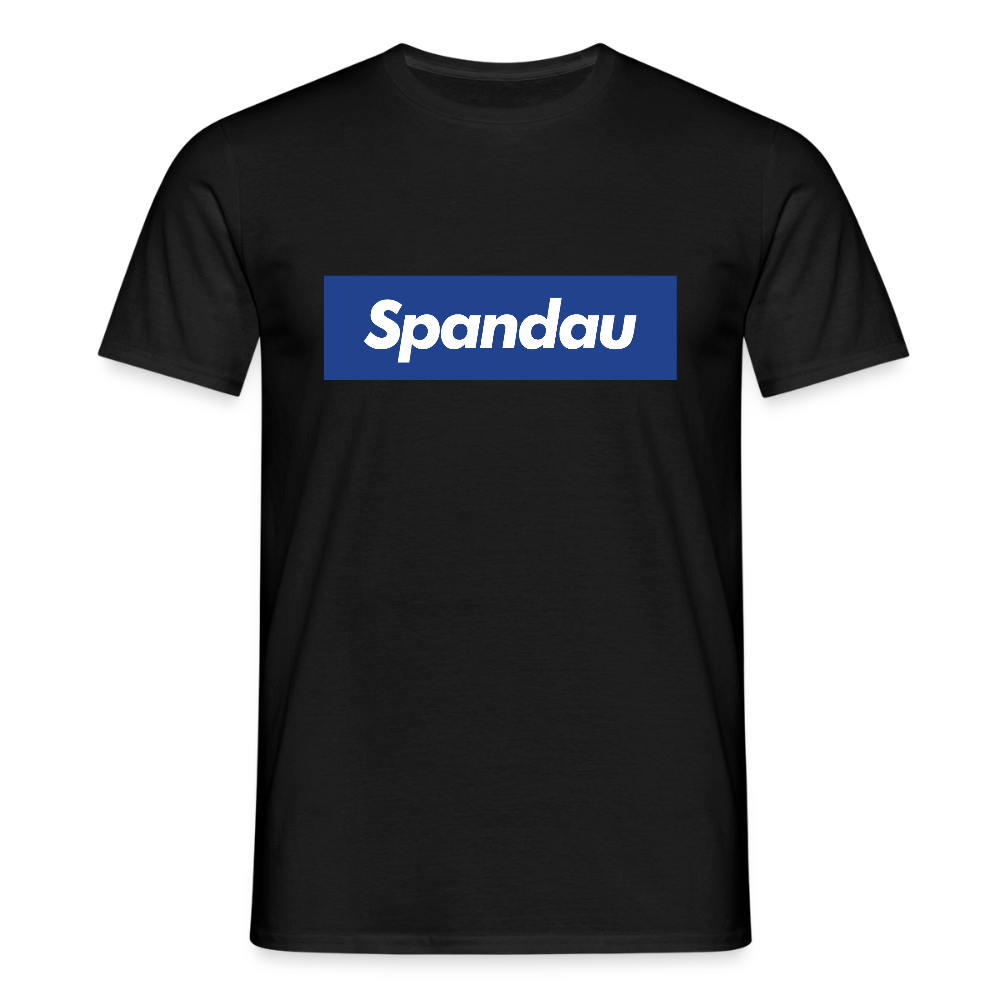 Spandau blau - Männer Premium T-Shirt - Schwarz