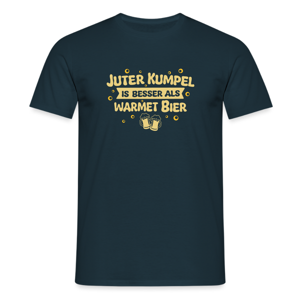 Juter Kumpel ist besser als warmet Bier - Männer Premium T-Shirt - Navy