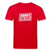 Sorry, ick bin spät. Hatte keen Bock. - Unisex Bio T-Shirt - Rot