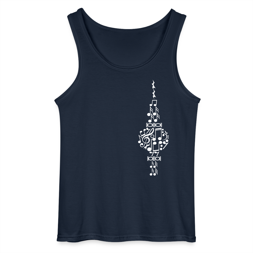Fernsehturm der Noten - Männer Tank Top - Navy