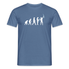 Evolution - Männer Premium T-Shirt - Taubenblau