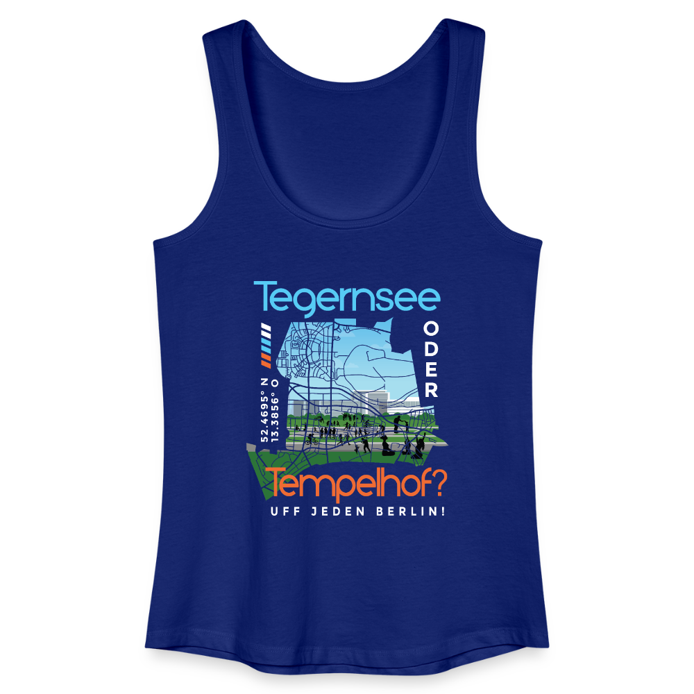 Tegernsee oder Tempelhof - Frauen Bio Tank Top - Königsblau