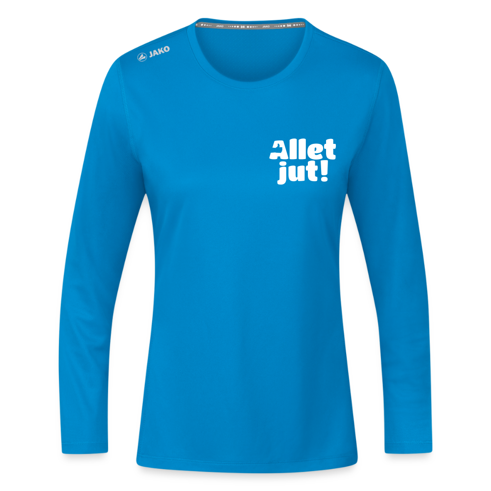 Allet Jut - Frauen Sport Langarmshirt - Saphirblau