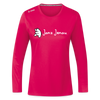 Janz Jenau - Frauen Sport Langarmshirt - dunkles Pink
