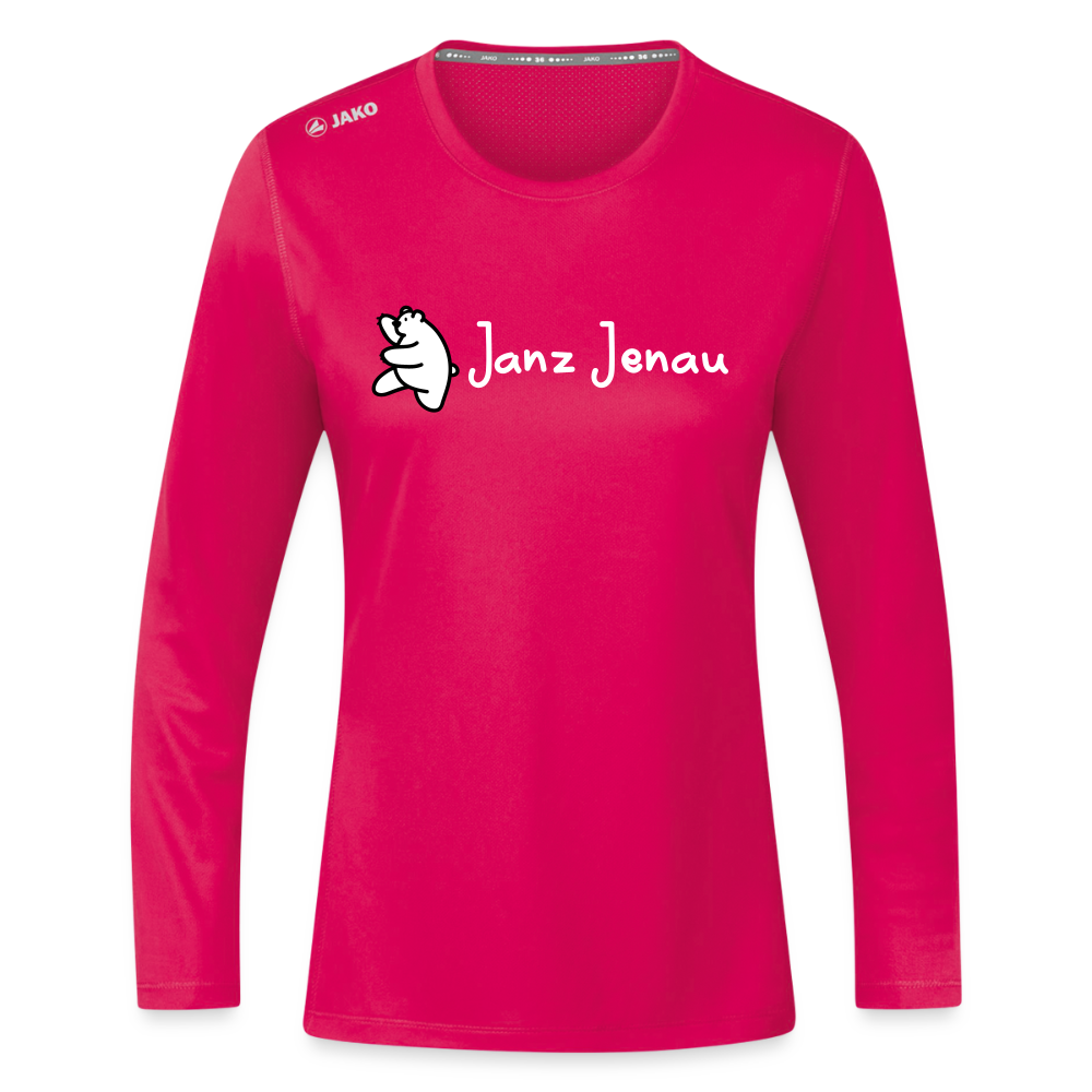 Janz Jenau - Frauen Sport Langarmshirt - dunkles Pink