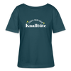 Knalltüte - Relaxed Rundhals Frauen Bio-T-Shirt - Dunkles Petrol