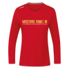 Misstrau' Kamel'n! (trinken wöchentlich) - Frauen Sport Langarmshirt - Rot