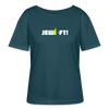Jewieft! - Relaxed Rundhals Frauen Bio-T-Shirt - Dunkles Petrol