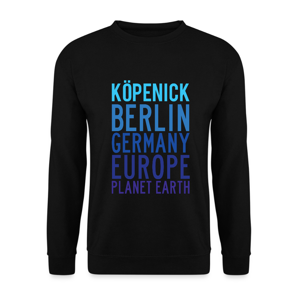 Köpenick Planet Earth - Unisex Pullover - Schwarz