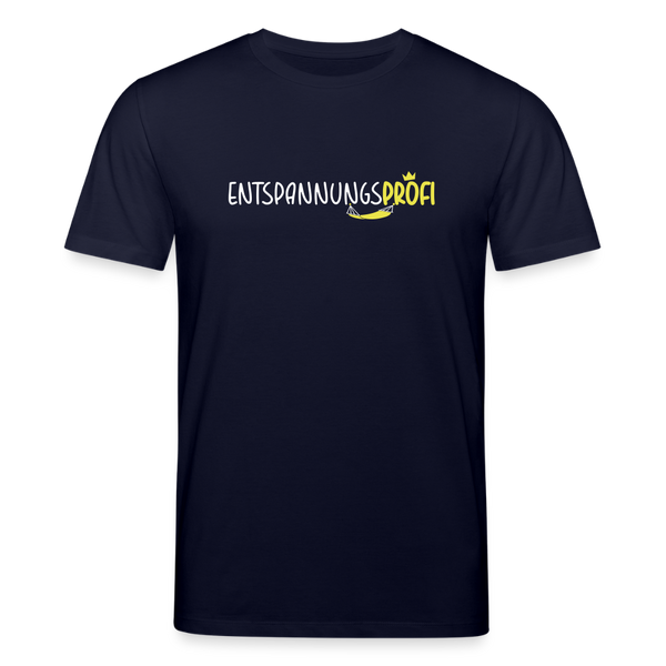 Entspannungsprofi - Unisex Bio T-Shirt - Navy