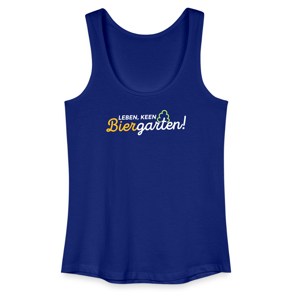 Leben, keen Biergarten! - Frauen Bio Tank Top - Königsblau