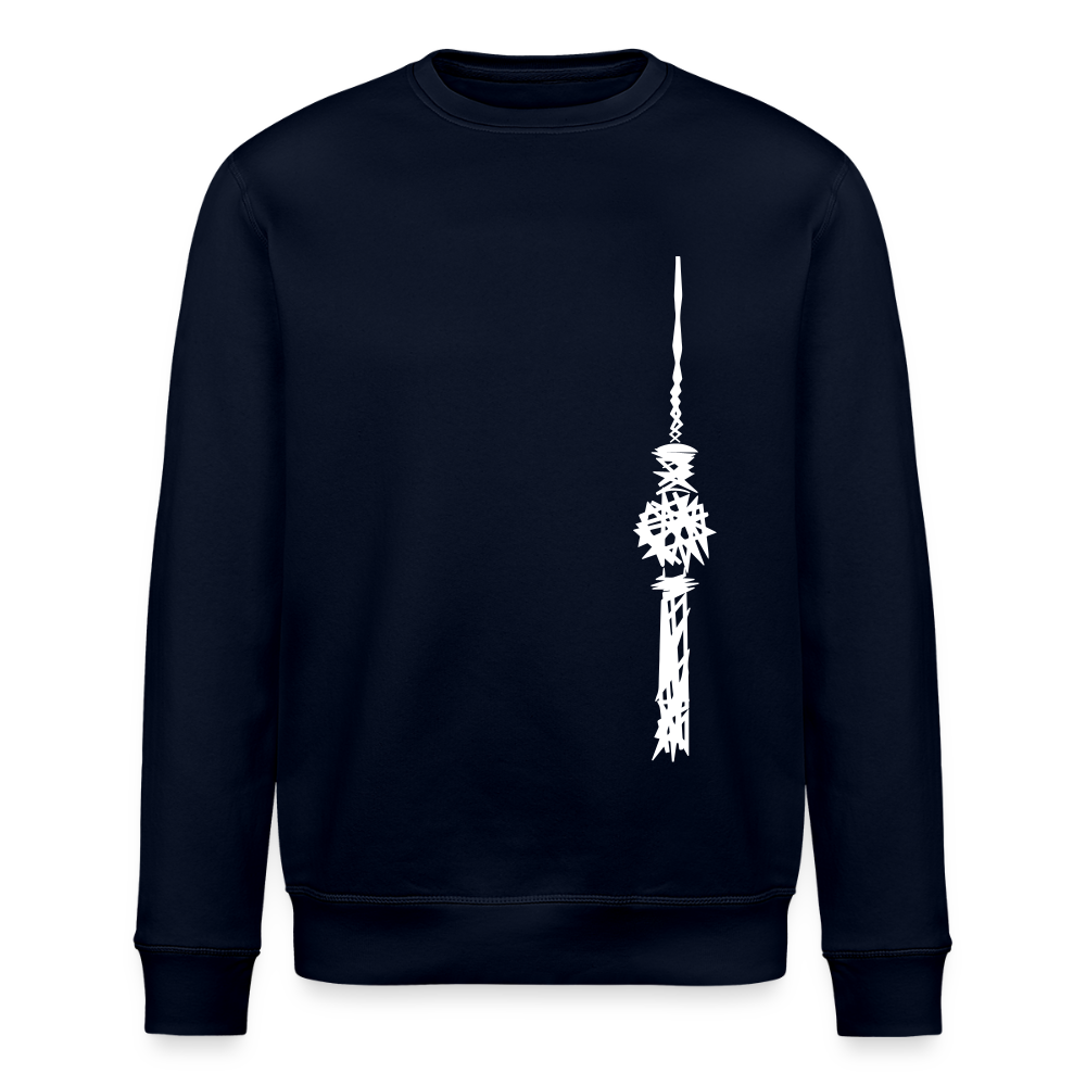 Fernsehturm Zick zack - Unisex Bio Sweatshirt - Navy
