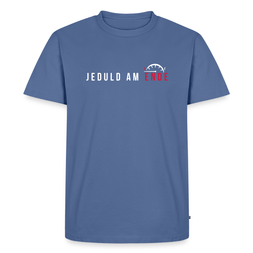 Jeduld am Ende - Männer Premium T-Shirt - Taubenblau