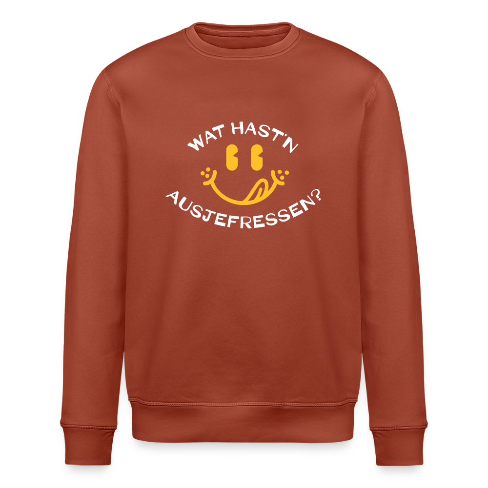Wat Hast’n Ausjefressen - Unisex Bio Sweatshirt - Terrakotta