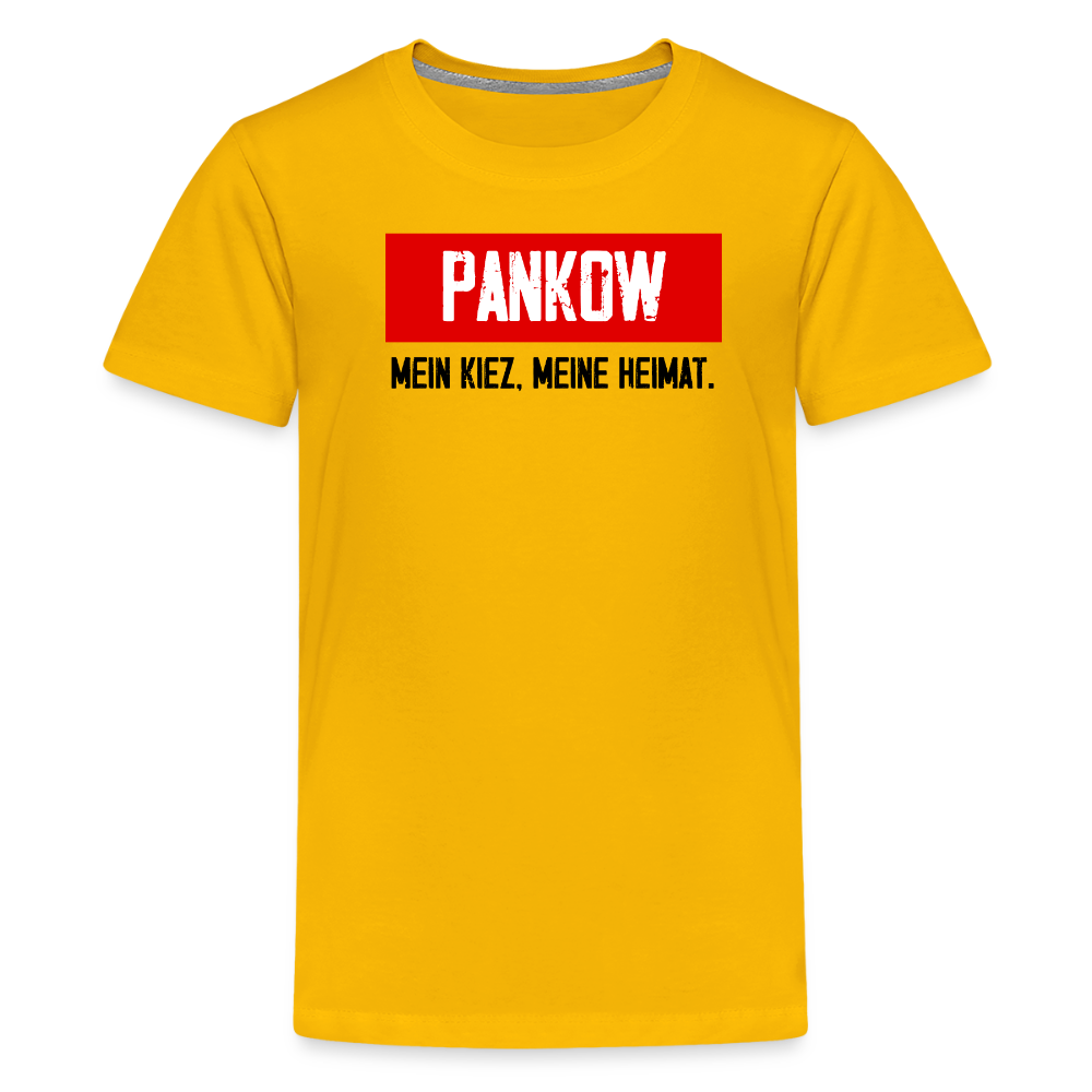 Mein Kiez meine Heimat - Teenager Premium T-Shirt - Sonnengelb
