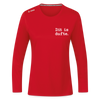 Dit is dufte - Frauen Sport Langarmshirt - Rot