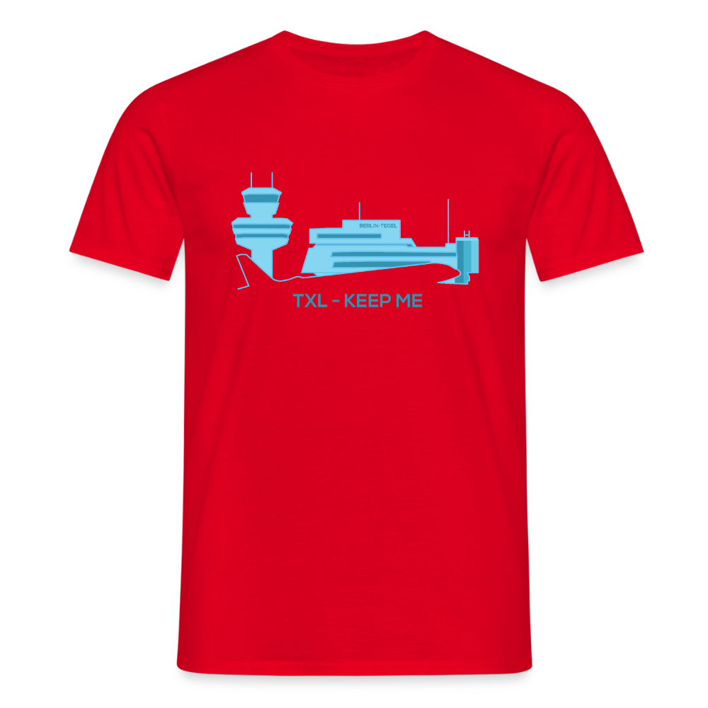 Tegel TXL keep me - Männer Premium T-Shirt - Rot