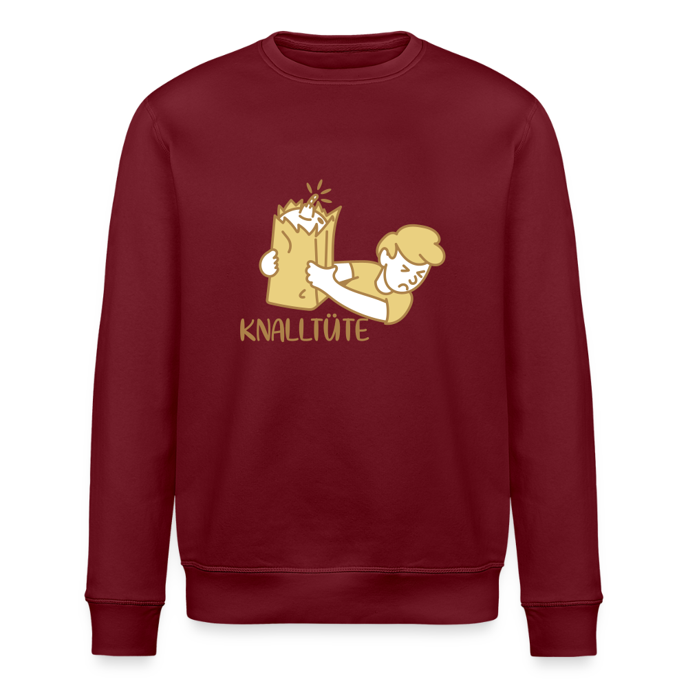 Knalltüte - Unisex Bio Sweatshirt - Burgunderrot