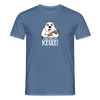Pass ma uff Keule - Männer Premium T-Shirt - Taubenblau