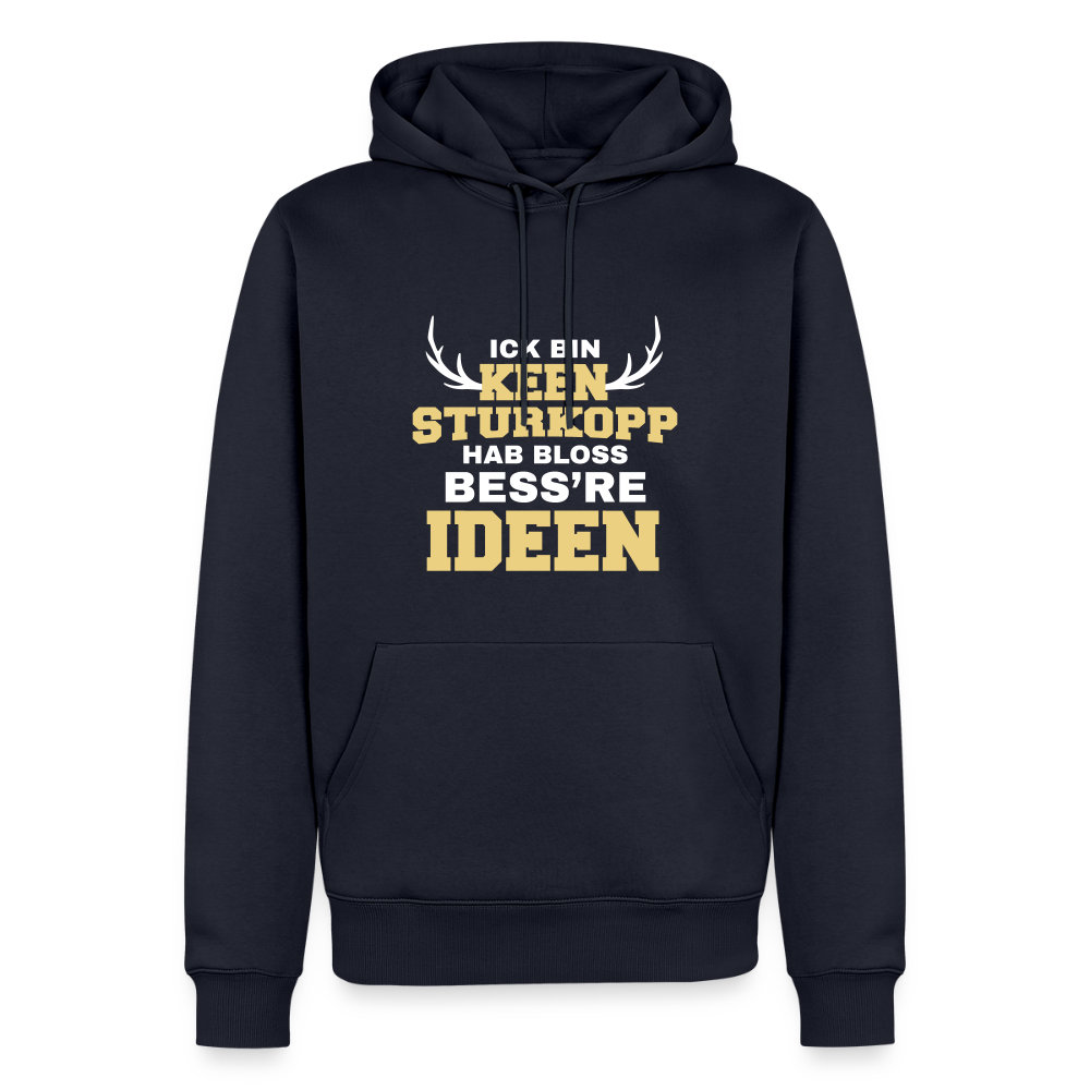 Ick bin keen Sturkopp - Männer Premium Hoodie - Navy