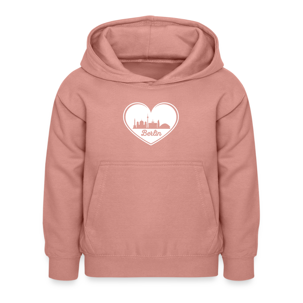 I love Berlin weiß - Kinder Hoodie - Altrosa