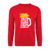 Ick kieke, staune, wunda mir, wie'n kühles Bier jefällt mir hier - Unisex Pullover - Rot
