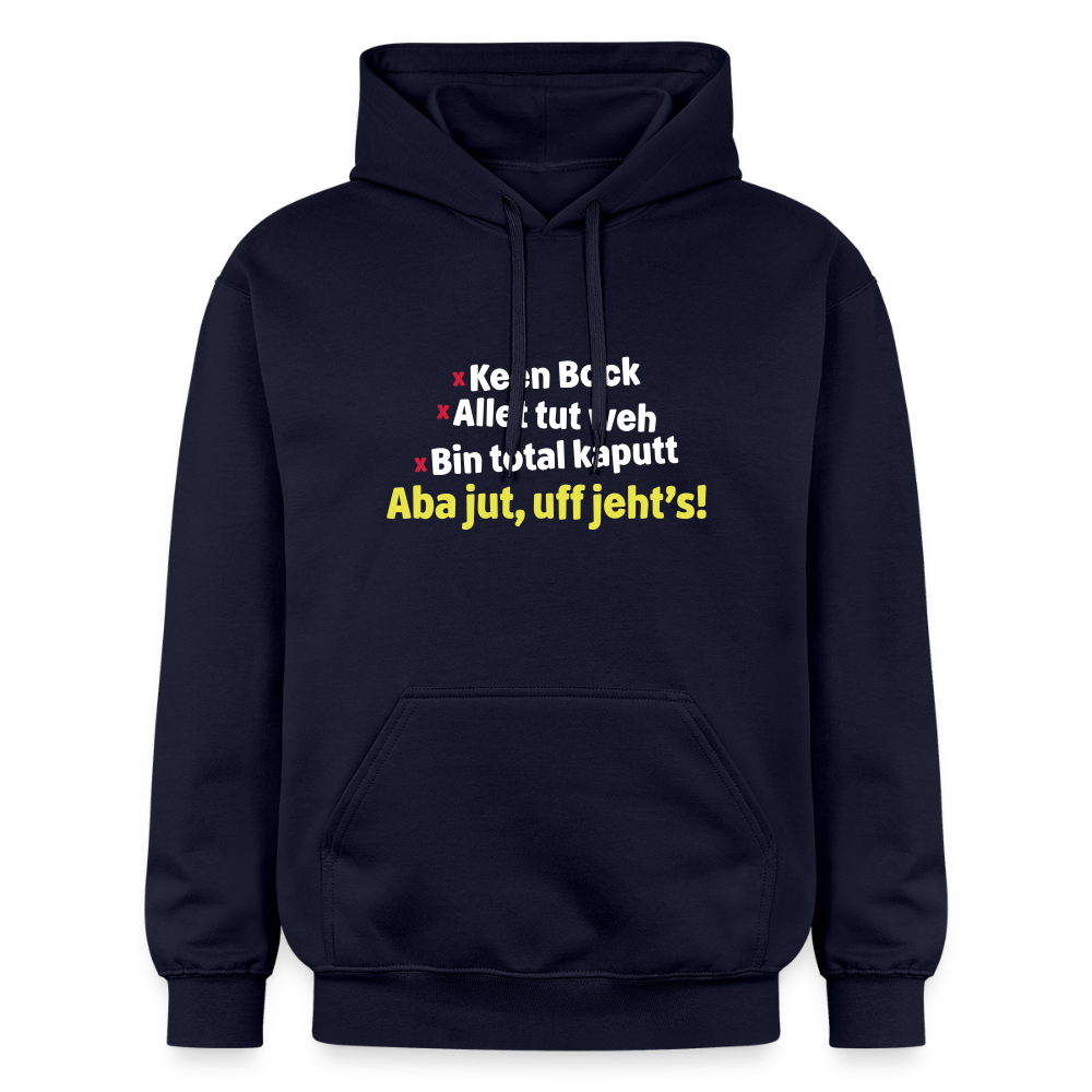 aba jut, uff jeht's! - Hoodie - Navy