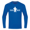 Papa Bär - Männer Sport Langamshirt - Royalblau