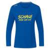 Schau! Find Ick Dit - Frauen Sport Langarmshirt - Royalblau