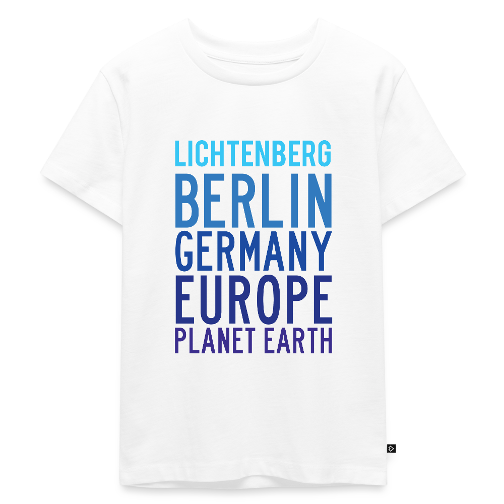 Lichtenberg Planet Earth - Kinder Premium T-Shirt - Weiß