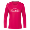 Knalltüte - Frauen Sport Langarmshirt - dunkles Pink