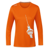Fernsehturm Geometrie - Frauen Sport Langarmshirt - Neonorange