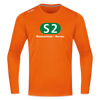 S2 - Männer Sport Langamshirt - Neonorange