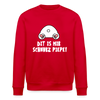 Dit is mir Schnurz Piepe - Unisex Bio Sweatshirt - Rot
