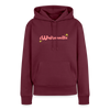 Westschnitte - Frauen Premium Hoodie - Burgunderrot