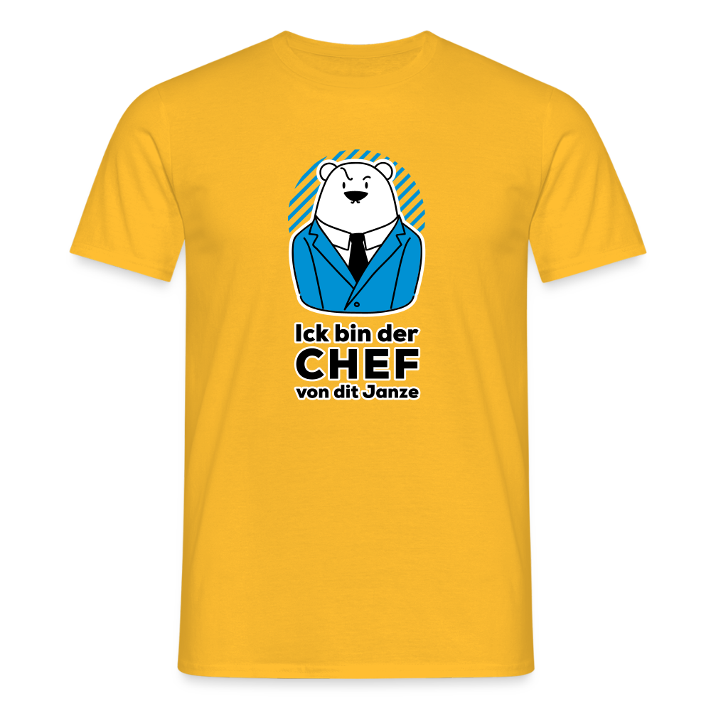 Chef - Männer Premium T-Shirt - Gelb