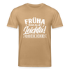 Früha war allet leichta! Ooch icke! - Unisex Bio T-Shirt - Karamell